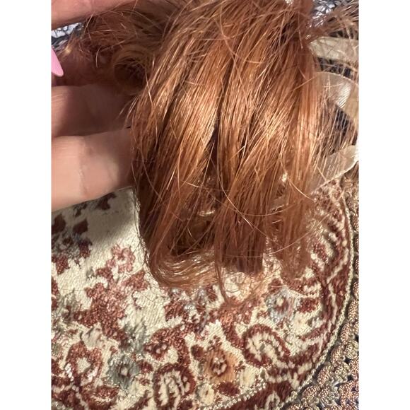 Hand Styled Doll Wigs By Global Dolls Model Janey Size 7-8 Color Carrot Red - Picture 4 of 12